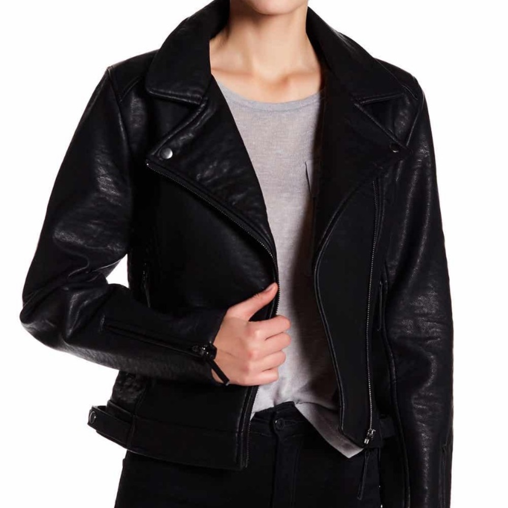 NWT Romeo & Juliet Couture Leather Black Jacket